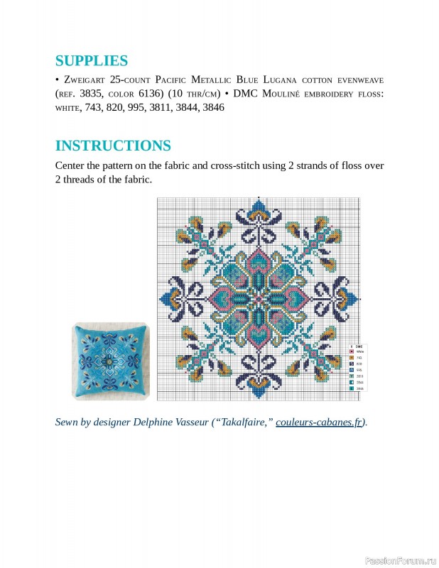 Коллекция вышивки в книге «Cross-Stitch Mandalas»
