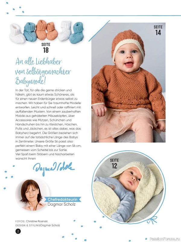 Вязаные модели для детей в журнале «Baby Maschenmode №61 2024»