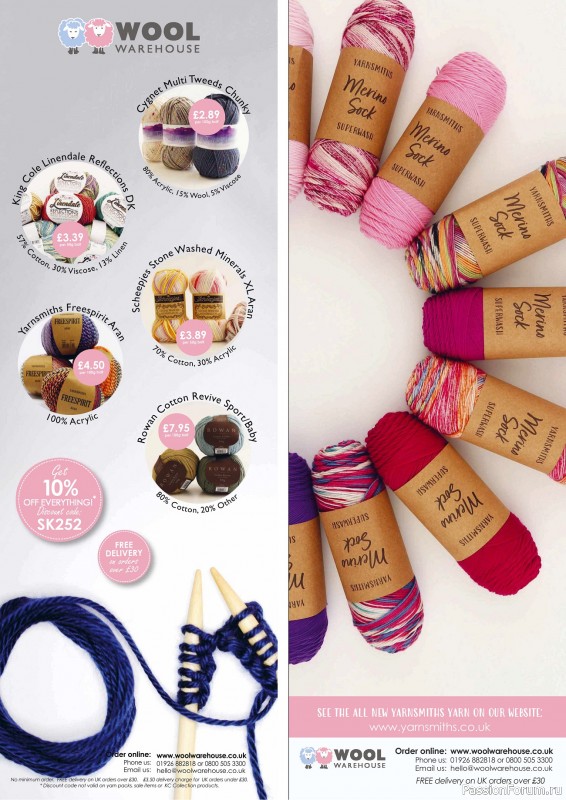 Вязаные проекты крючком в журнале «Simply Knitting №252 2024»