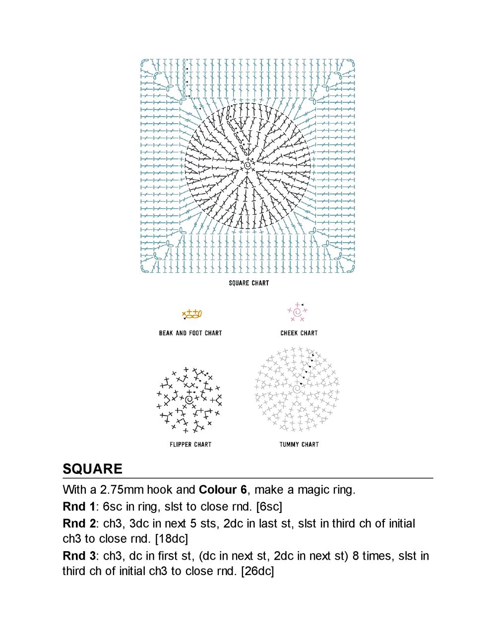 Коллекция "бабушкиных квадратов" в книге «3D Animal Granny Squares»