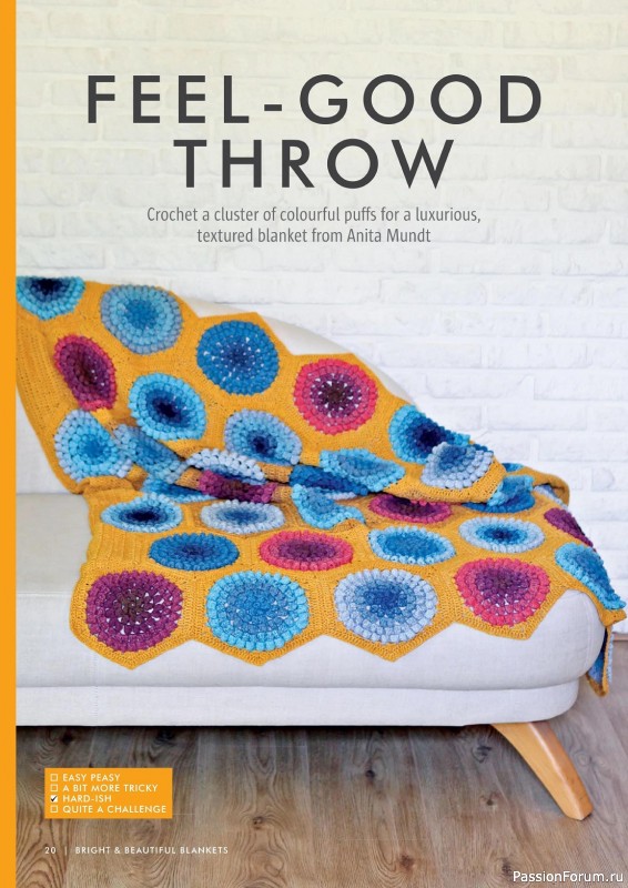 Вязаные проекты крючком в журнале «Create Your Own Crochet Blankets - 2023»