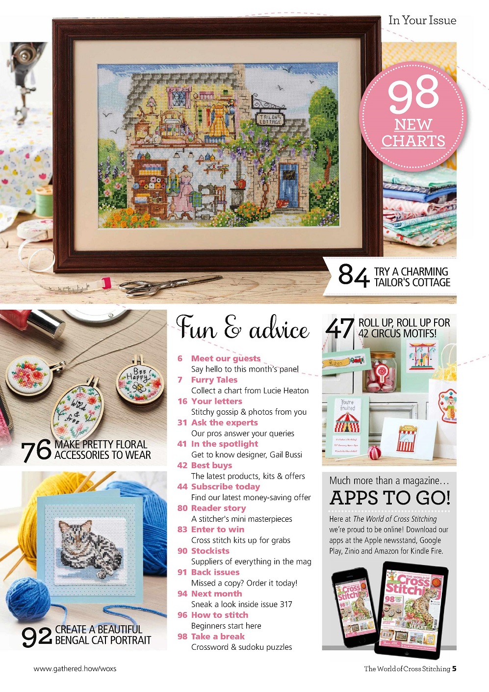Журнал "The World of Cross Stitching №316 2022"