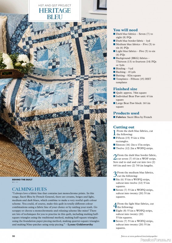 Коллекция проектов для рукодельниц в журнале «Todays Quilter №128 2025»