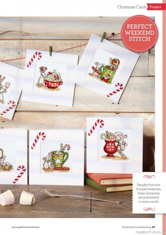 Коллекция вышивки в журнале «The World of Cross Stitching №338 2022»