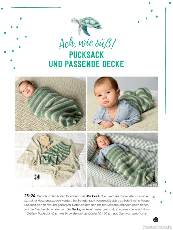 Вязаные модели для детей в журнале «Baby Maschenmode №61 2024»