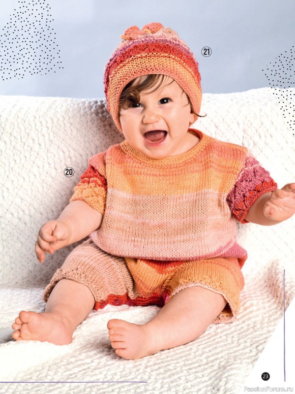Вязаные модели для детей в журнале «Baby Maschenmode №65 2025»