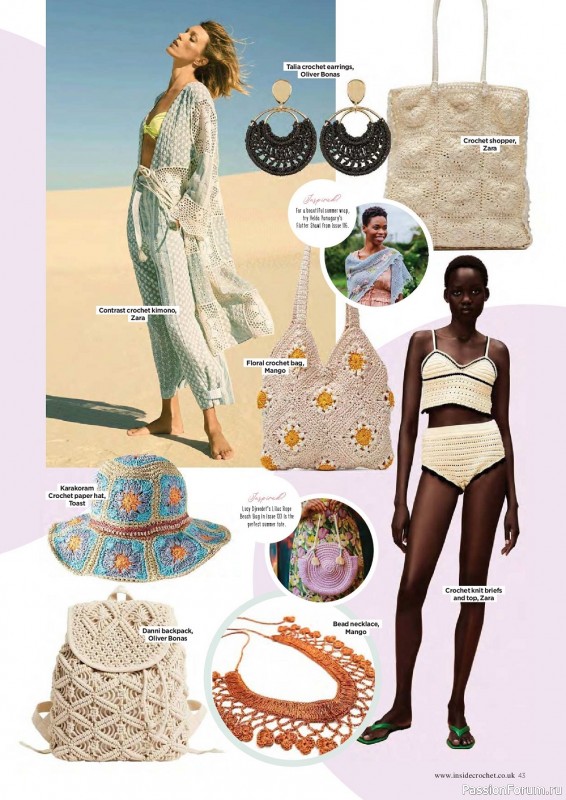 Вязаные модели крючком в журнале «Inside Crochet №137 2021»