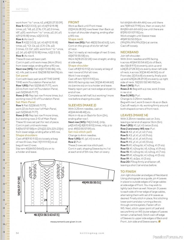 Вязаные модели спицами в журнале «Knitting Magazine №236 2022»