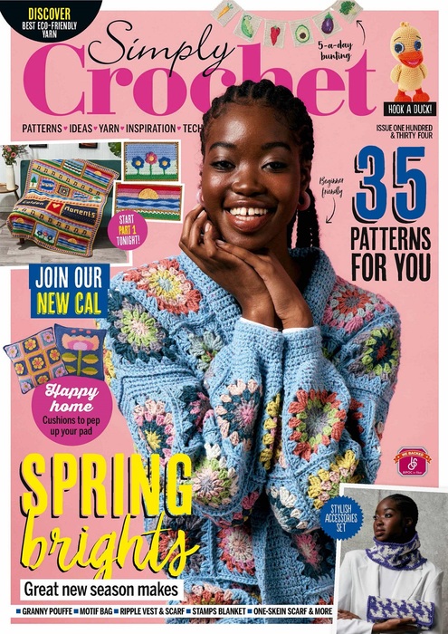 Вязаные проекты крючком в журнале &laquo;Simply Crochet №134 2023&raquo;