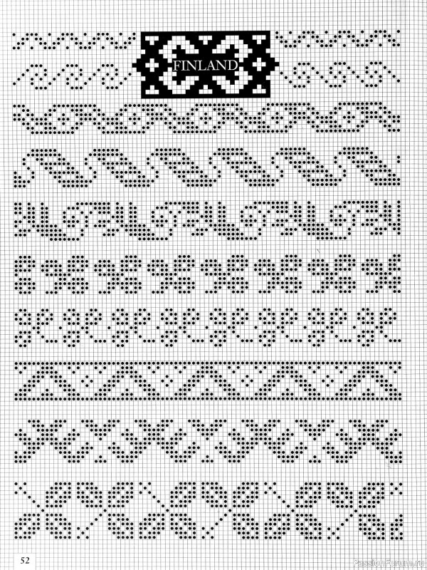 Коллекция узоров в книге «Charts for Colour Knitting»