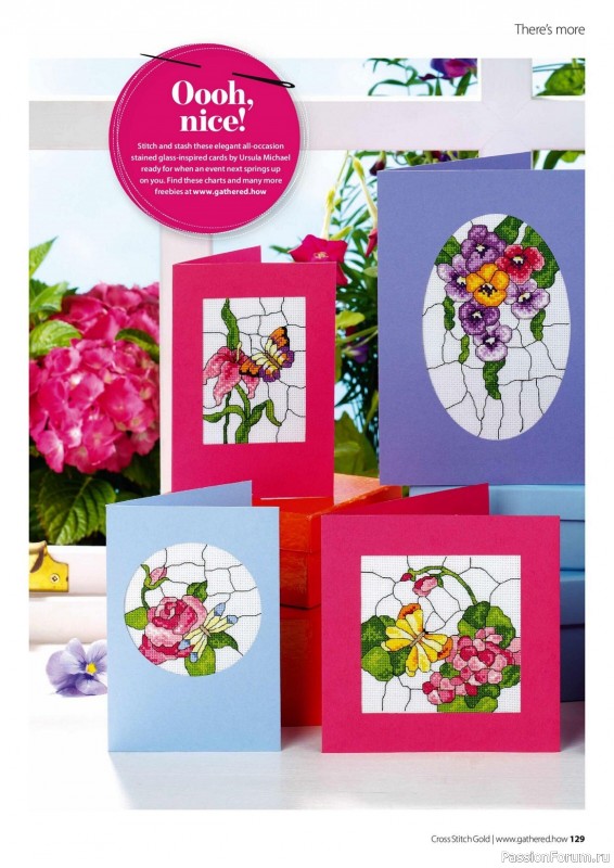 Коллекция вышивки в журнале «Cross Stitch Gold - Floral Collection 2023»
