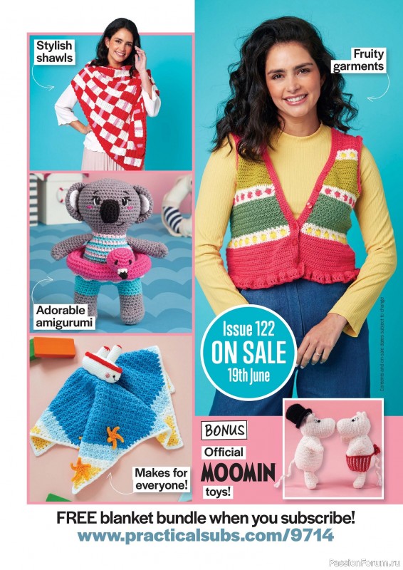 Вязаные проекты крючком в журнале «Crochet Now №121 2025»