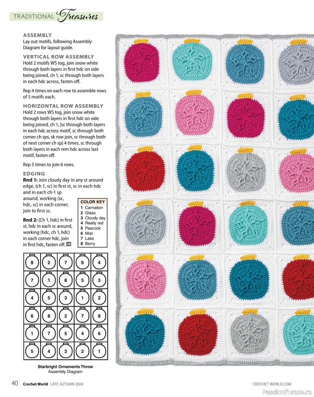 Вязаные проекты крючком в журнале «Crochet World - Late Autumn 2024»