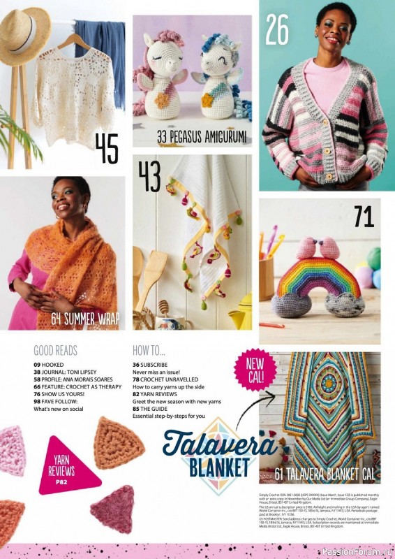 Вязаные проекты крючком в журнале «Simply Crochet №122 2022»