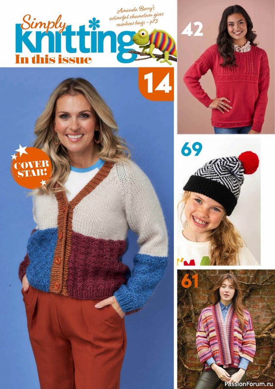 Вязаные проекты крючком в журнале «Simply Knitting №247 2024»