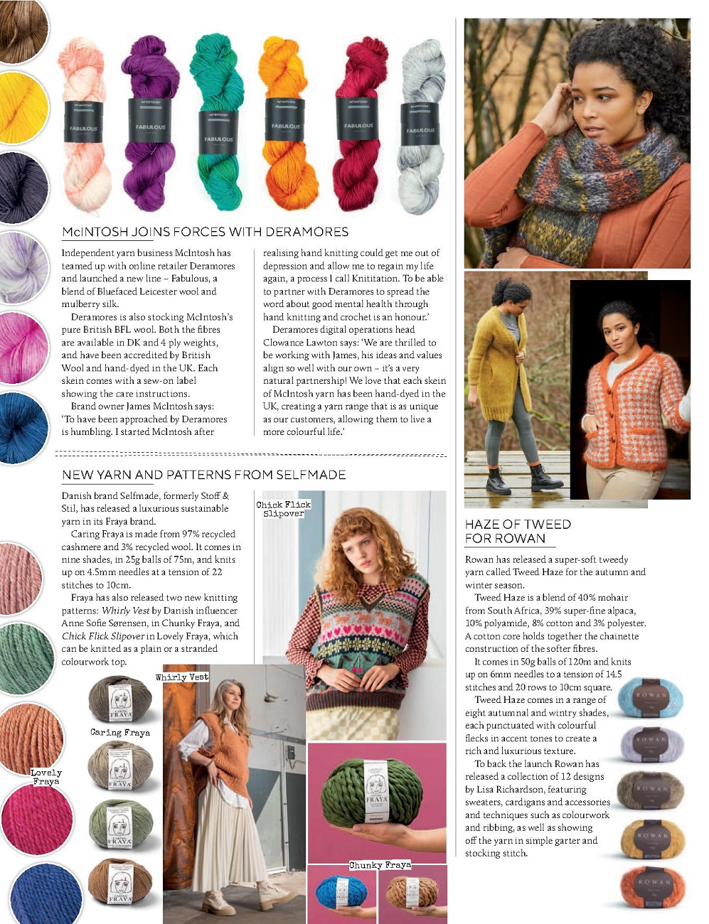 Модные и современные вязаные изделия и узоры в журнале &quot;Knitting&quot; №224 2021