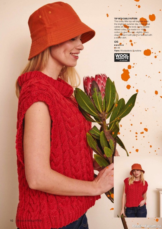 Вязаные модели в журнале «Burda Knitting №7 2022»