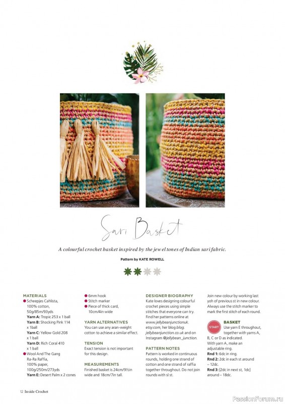 Вязаные проекты крючком в журнале «Inside Crochet №149 2022»