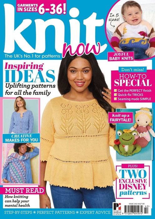 Вязаные модели спицами в журнале &laquo;Knit Now №142 2022&raquo;