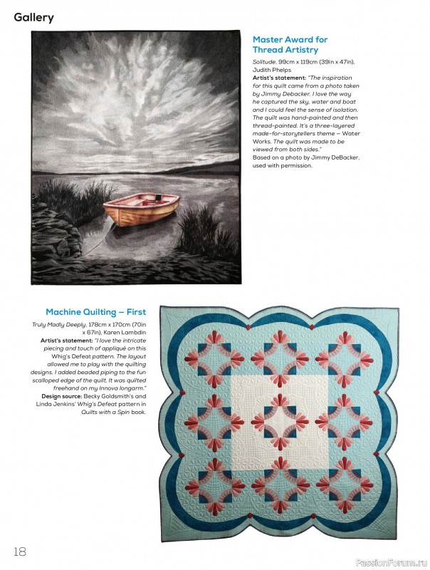 Коллекция проектов для рукодельниц в журнале «Quilters Companion №132 2025»