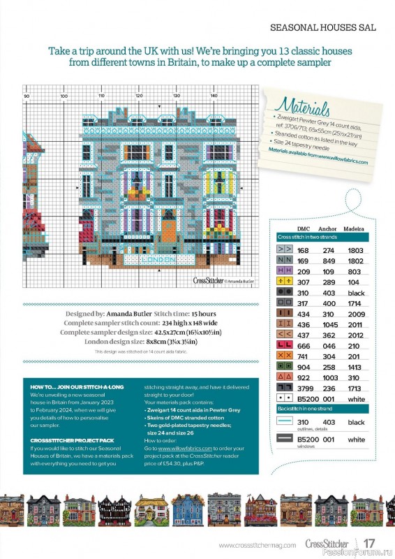 Коллекция вышивки в журнале «CrossStitcher №393 2023»