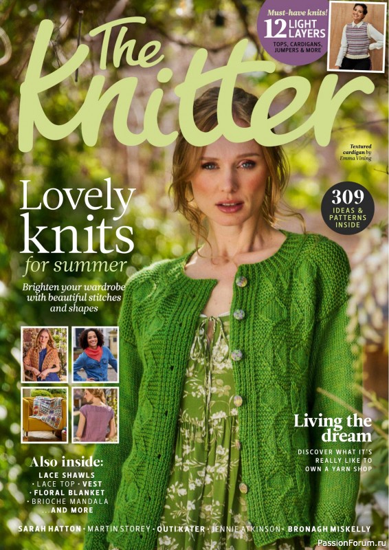 Вязаные проекты спицами в журнале «The Knitter №217 2025»