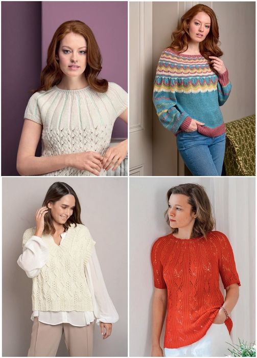 Вязаные проекты спицами в журнале &laquo;The Knitter Germany №64 2023&raquo;