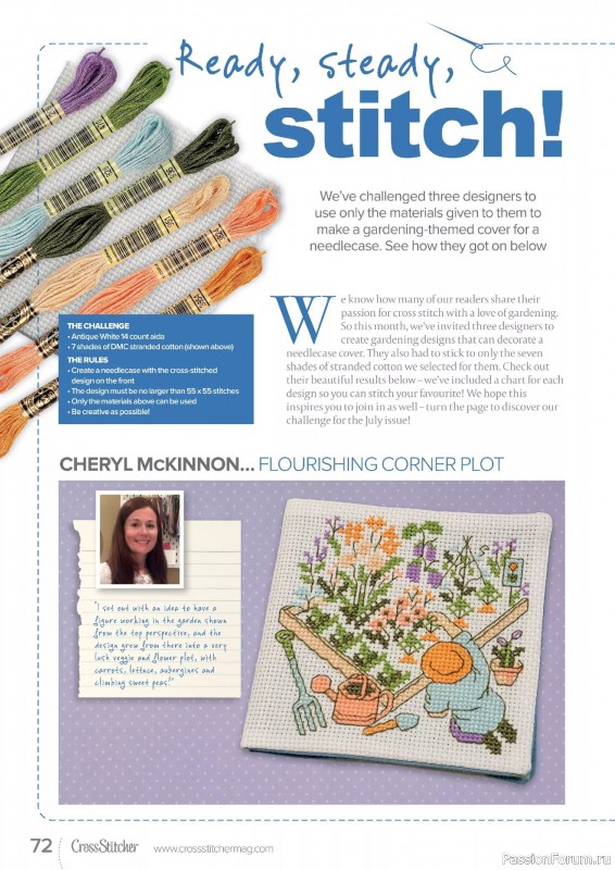 Коллекция вышивки в журнале «CrossStitcher №422 2025»