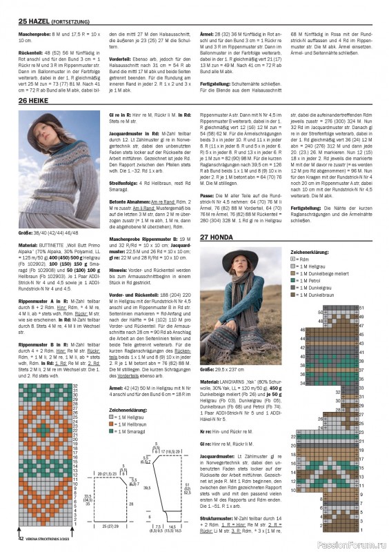 Вязаные модели в журнале «Verena Stricktrends №3 2023»