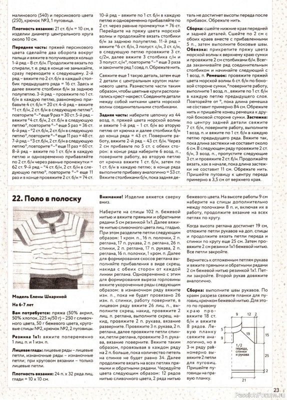 Вязаные модели в журнале «Вяжем детям №5 2023»