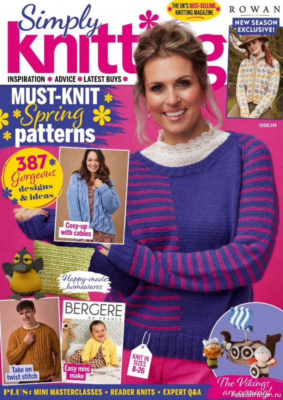 Вязаные проекты крючком в журнале &laquo;Simply Knitting №249 2024&raquo;