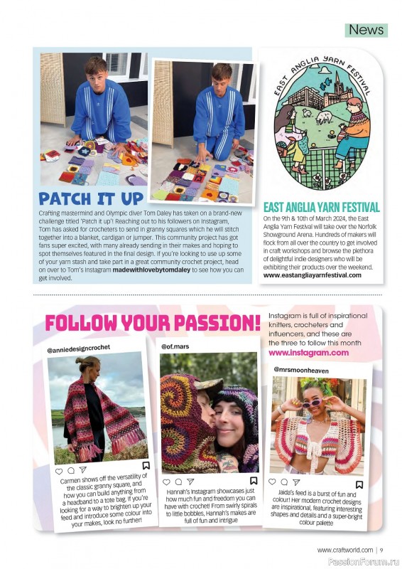 Вязаные проекты крючком в журнале «Crochet Now №103 2024»