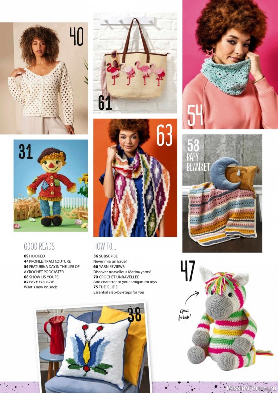 Вязаные проекты крючком в журнале «Simply Crochet №148 2024»