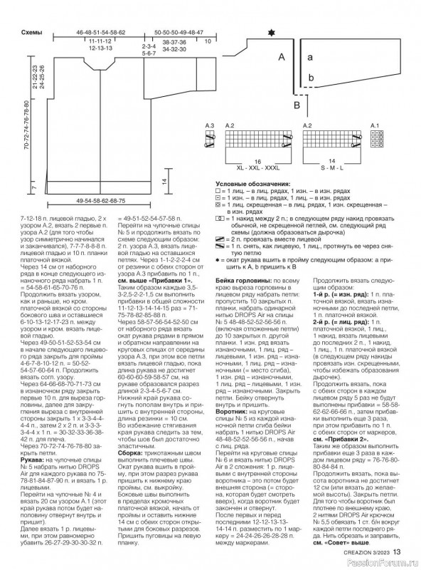 Вязаные модели в журнале «Creazion №3 2023»
