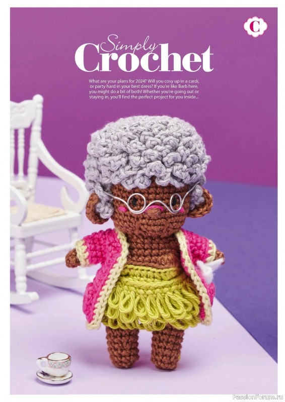 Вязаные проекты крючком в журнале «Simply Crochet №144 2023»