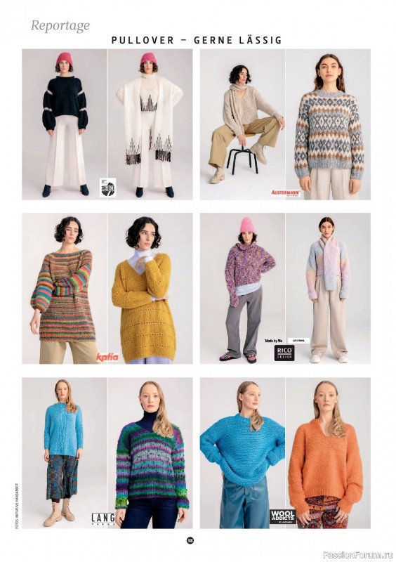 Вязаные проекты спицами в журнале «The Knitter Germany №65 2023»