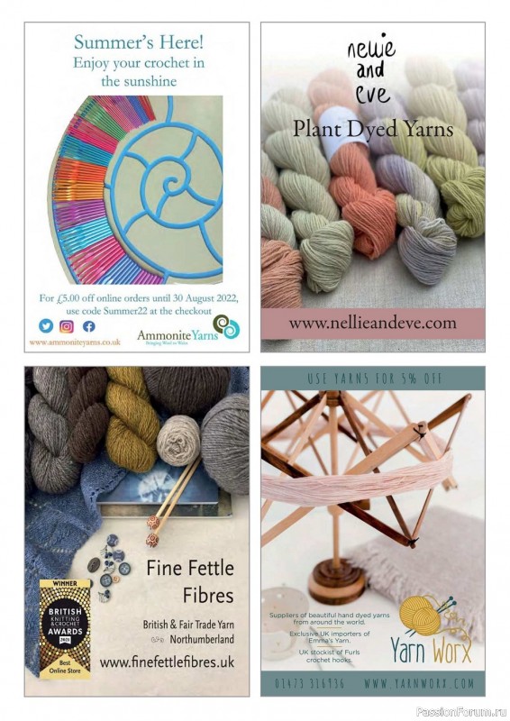 Вязаные проекты крючком в журнале «Inside Crochet №149 2022»