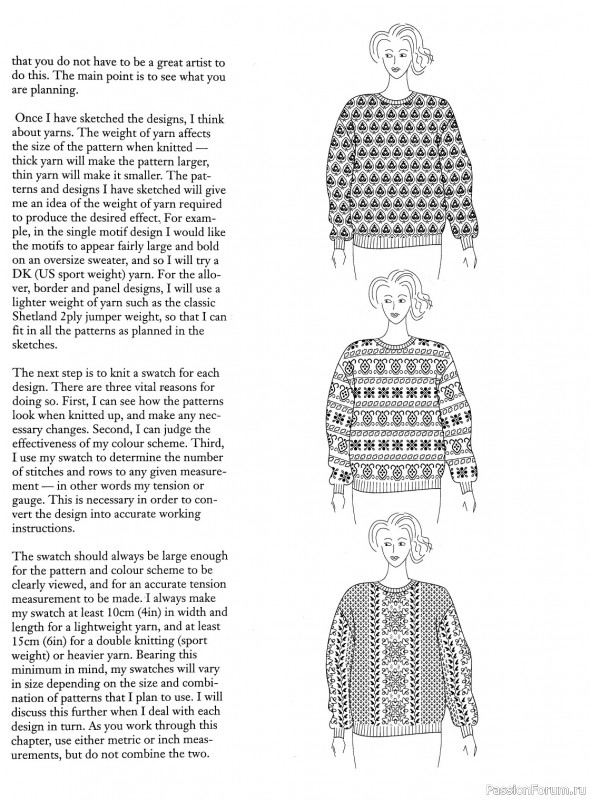 Коллекция узоров в книге «Charts for Colour Knitting»