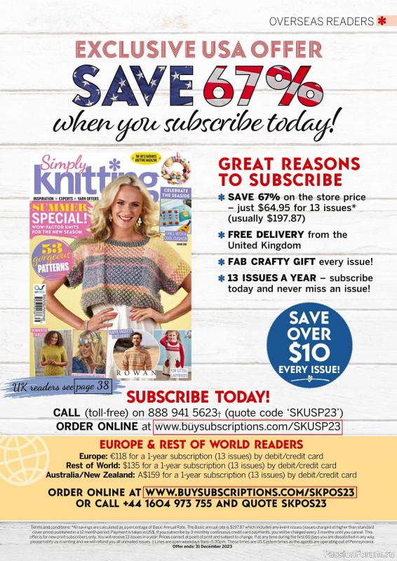 Вязаные проекты крючком в журнале «Simply Knitting №238 2023»