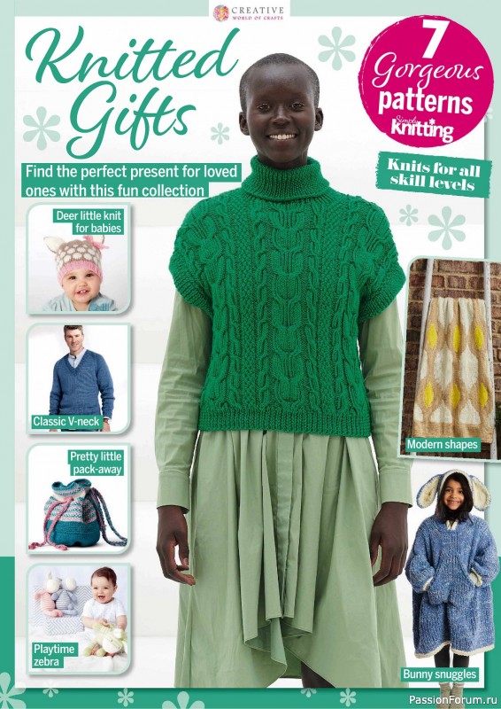 Вязаные проекты крючком в журнале «Simply Knitting №252 2024»