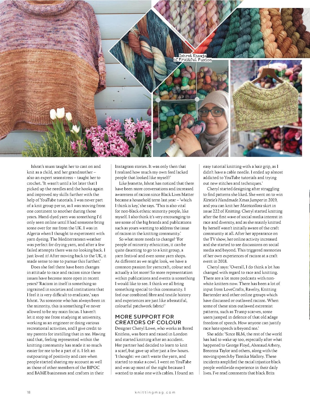 Модные и современные вязаные изделия и узоры в журнале &quot;Knitting&quot; №224 2021