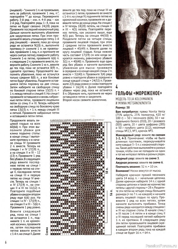 Носки, следки, тапочки в журнале "Азбука вязания №8 2021"