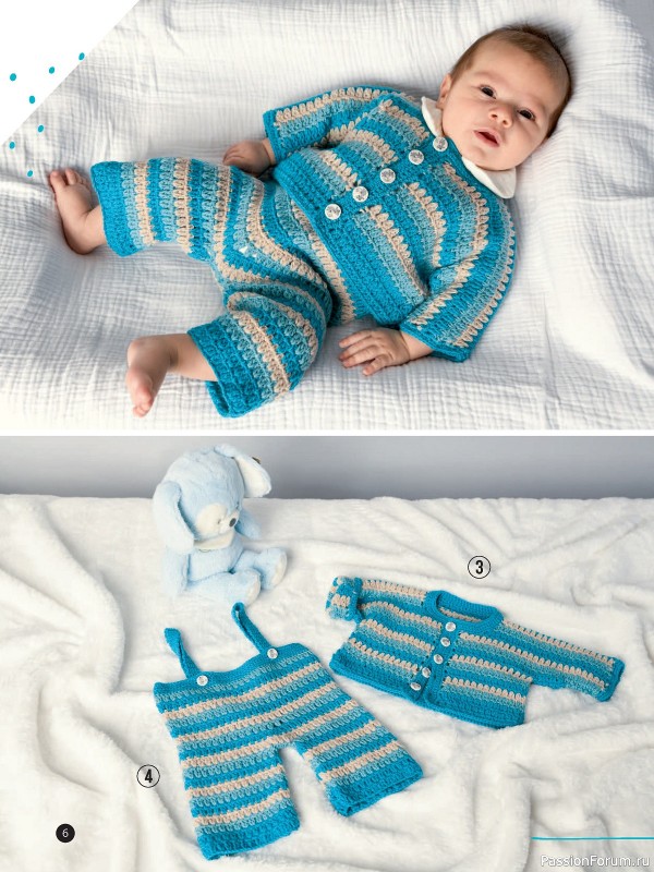 Вязаные модели для детей в журнале «Baby Maschenmode №61 2024»