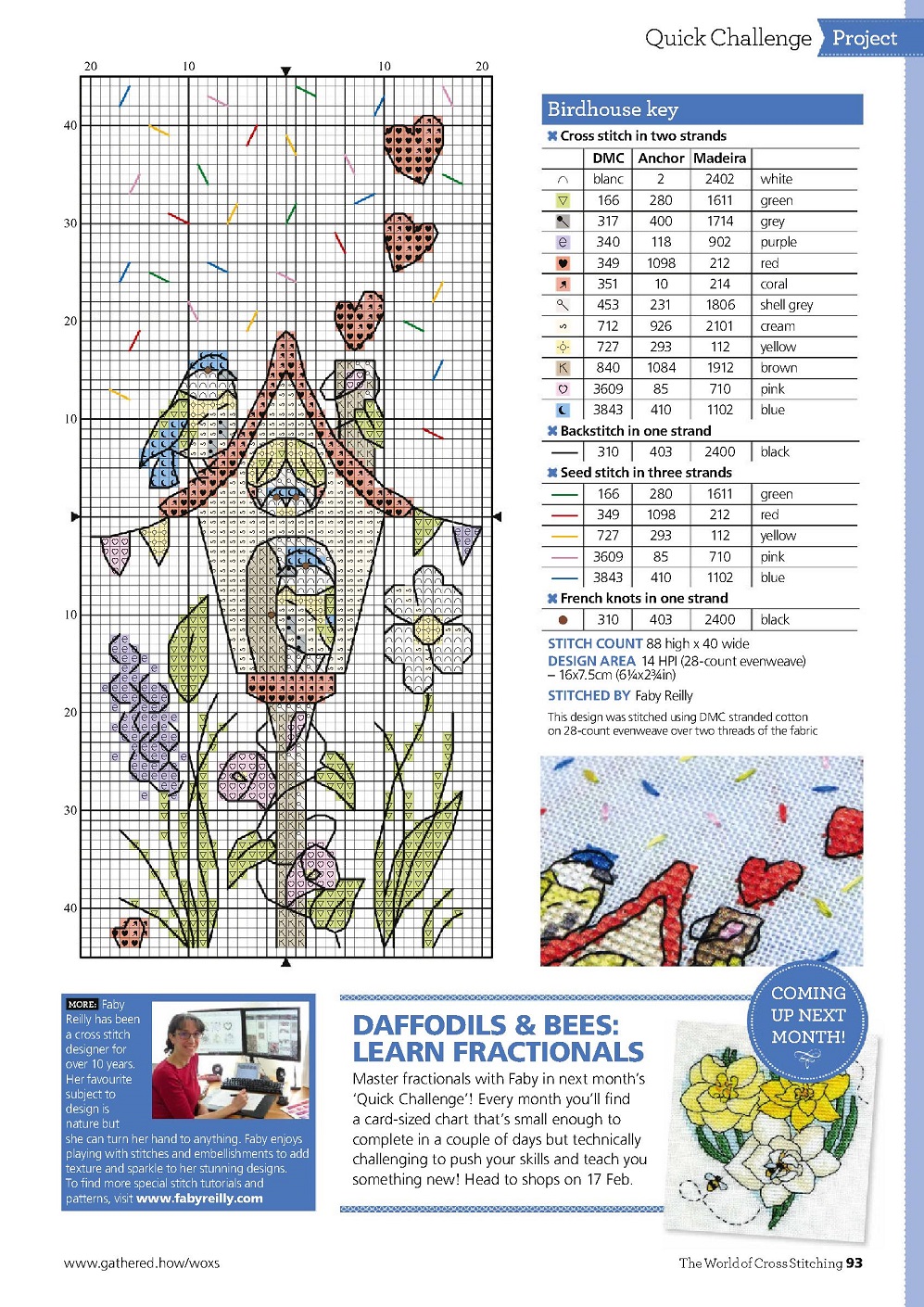 Идей для вышивания в журнале "The World of Cross Stitching №317 2022"