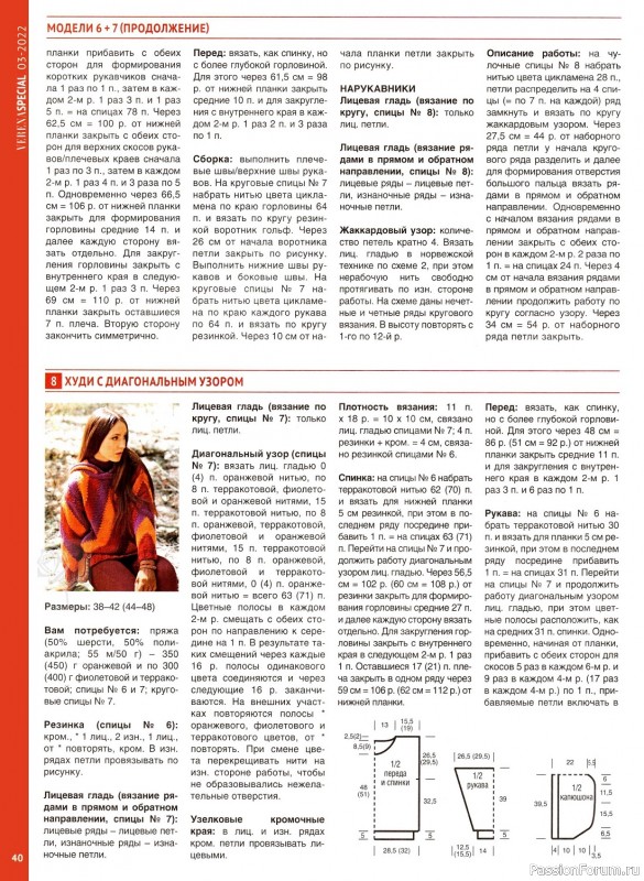 Вязаные модели крючком в журнале «Модное вязание №3 2022»