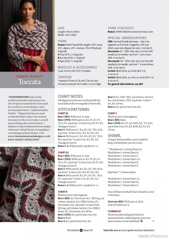 Вязаные модели в журнале «The Knitter №179 2022»
