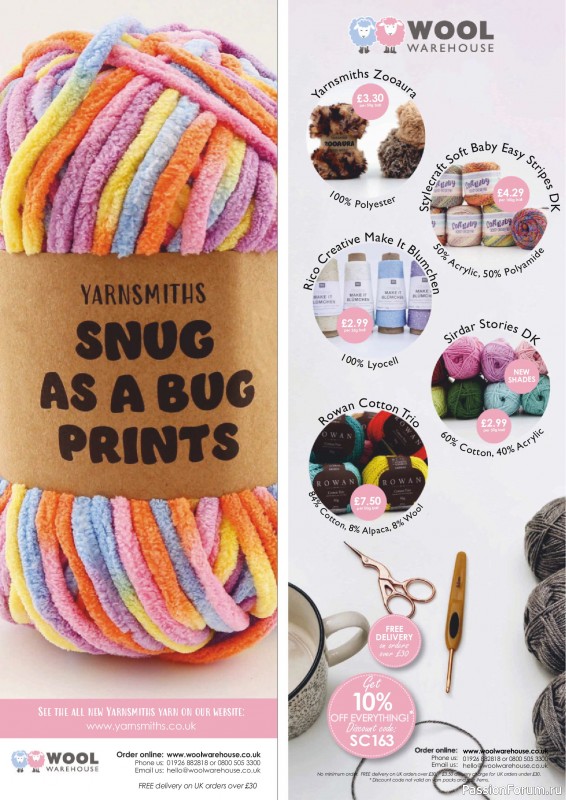 Вязаные проекты крючком в журнале «Simply Crochet №163 2025»