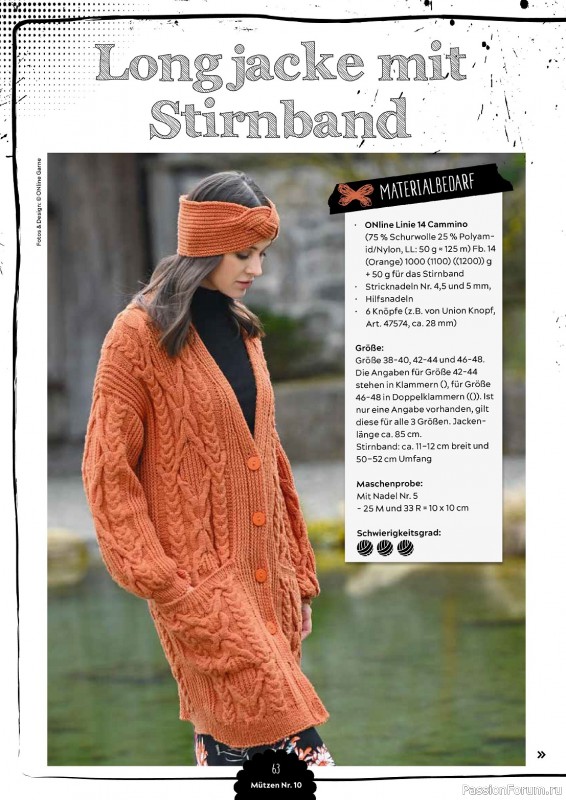 Вязаные проекты в журнале «Mutzen Schals & Co №10 2023»