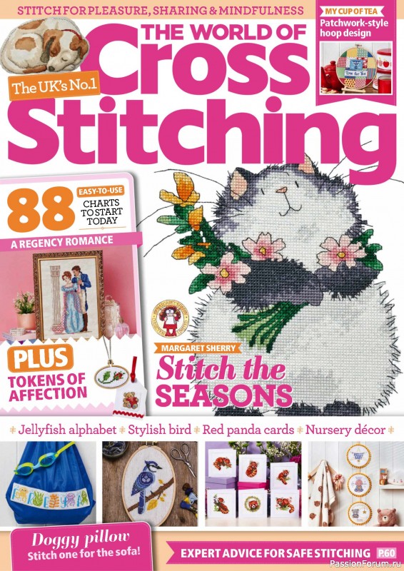 Коллекция вышивки в журнале &laquo;The World of Cross Stitching №355 2025&raquo;