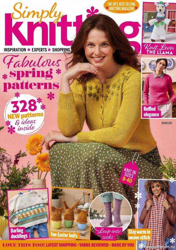 Вязаные проекты крючком в журнале &laquo;Simply Knitting №262 2025&raquo;